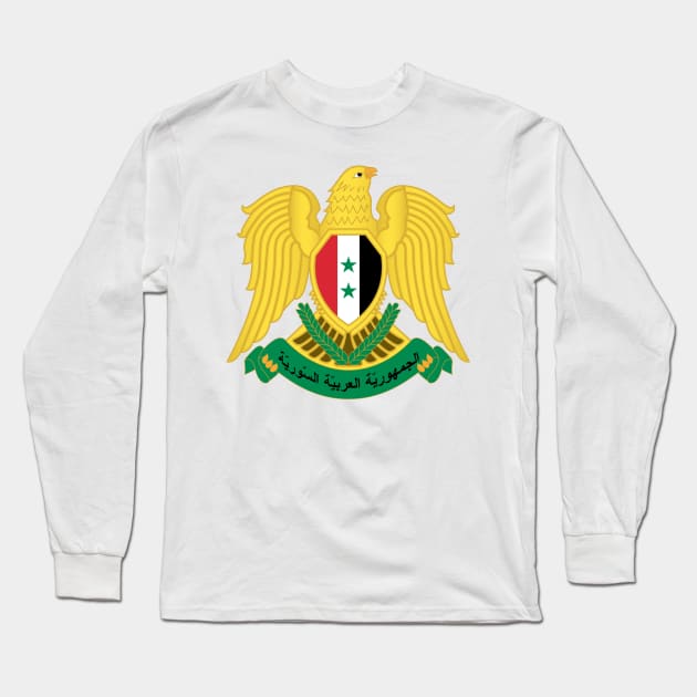 Coat of arms of Syria Long Sleeve T-Shirt by Wickedcartoons